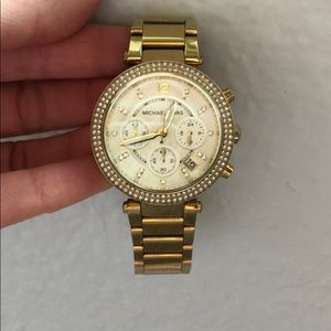 Authentic Michael Kors gold watch